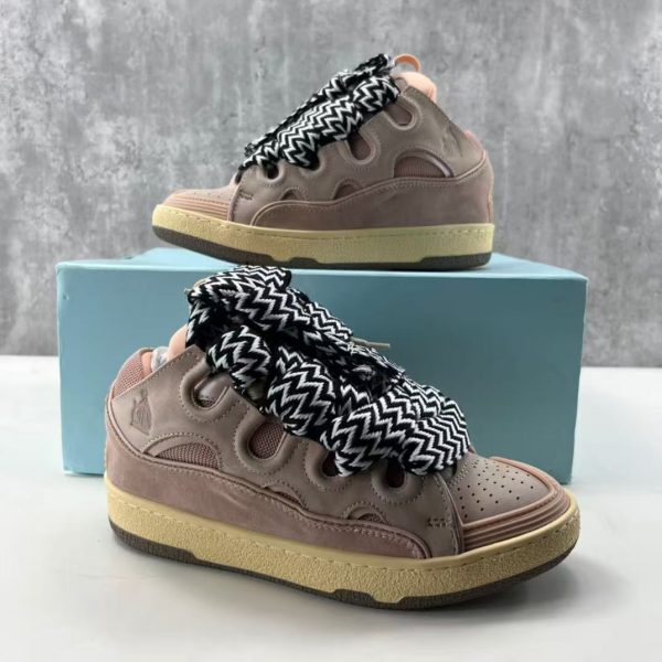 Lanvin Leather Curb Sneakers Replica Sneakers