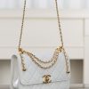 replica CHANEL Calfskin Quilted Perfect Fit Flap White Replica Bags