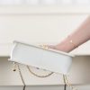 replica CHANEL Calfskin Quilted Perfect Fit Flap White Replica Bags