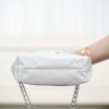 CHANEL Metallic Lambskin Quilted Mini Chanel 22 Silvery Replica Bags