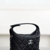 CHANEL 25B Star Buckle Lunch Box Bag Black and Silver Replica Bags
