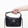 CHANEL 25B Star Buckle Lunch Box Bag Black and Silver Replica Bags