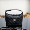 CHANEL 25B Star Buckle Lunch Box Bag Black and Silver Replica Bags