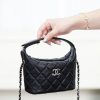 CHANEL 25B Star Buckle Lunch Box Bag Black and Silver Replica Bags