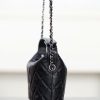 CHANEL 25B Star Buckle Lunch Box Bag Black and Silver Replica Bags
