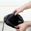CHANEL 25B Star Buckle Lunch Box Bag Black and Silver Replica Bags