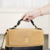 CHANEL 25A Colorblock Messenger Bag Replica Bags