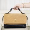 CHANEL 25A Colorblock Messenger Bag Replica Bags