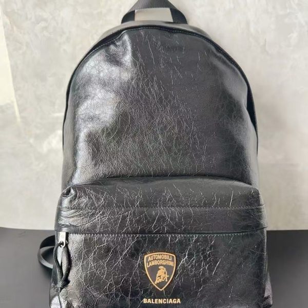 Balenciaga Automobili Lamborghini Explorer Backpack in Black Replica Bags