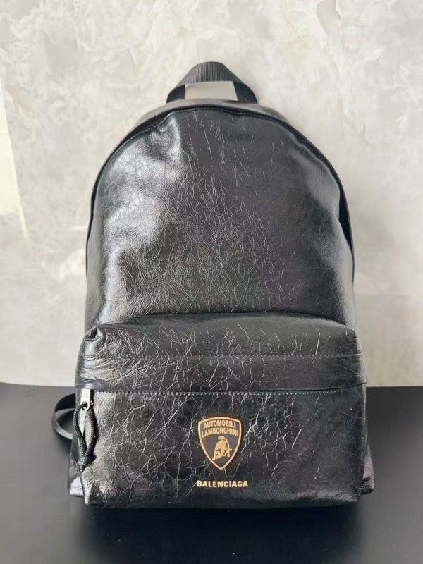 Balenciaga Automobili Lamborghini Explorer Backpack in Black Replica Bags