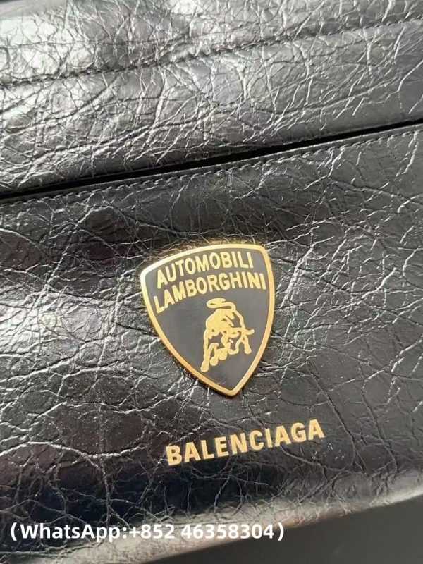 Balenciaga Automobili Lamborghini Explorer Backpack in Black Replica Bags