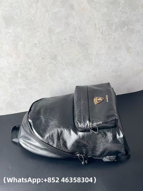 Balenciaga Automobili Lamborghini Explorer Backpack in Black Replica Bags