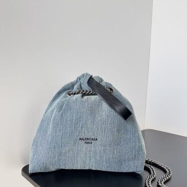 Balenciaga Women's Blue Crush Tote Bag Small Replica Bags