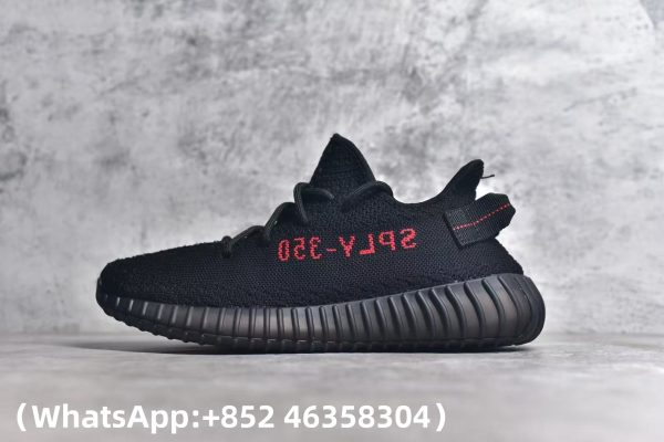 Adidas Yeezy Boost 350 V2 Black Red Replica Sneakers