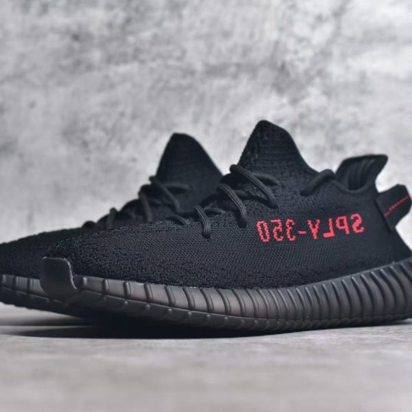 Adidas Yeezy Boost 350 V2 Black Red Replica Sneakers