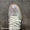 Adidas Samba OG Silver Metallic Cracked Leather Replica Sneakers