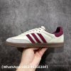 Adidas Samba OG Putty Grey Maroon Replica Sneakers