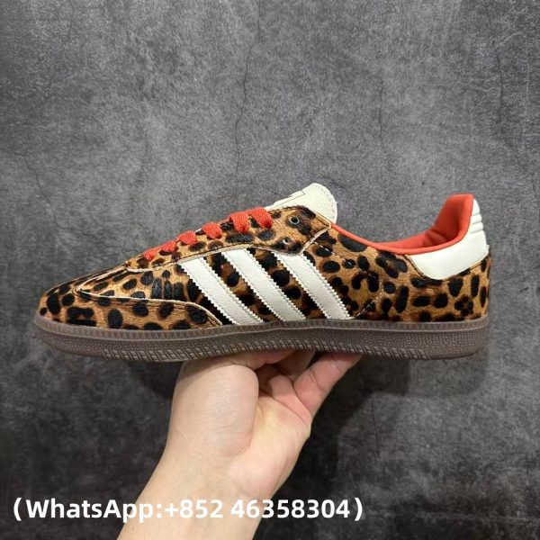 Adidas Samba OG Preloved Red Leopard Replica Sneakers