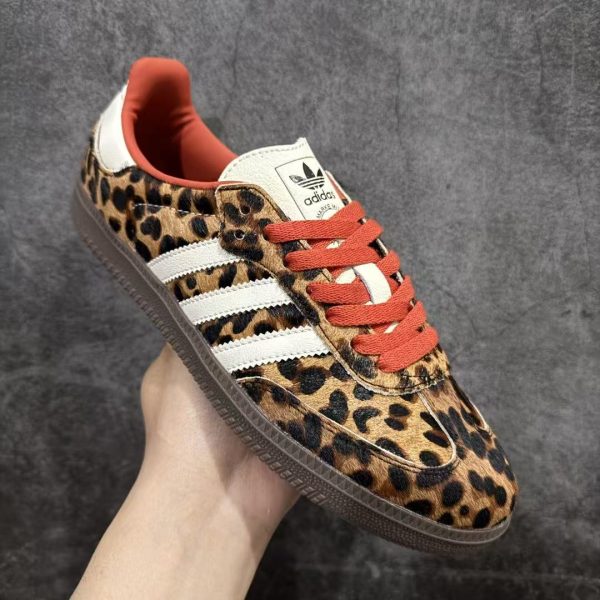 Adidas Samba OG Preloved Red Leopard Replica Sneakers