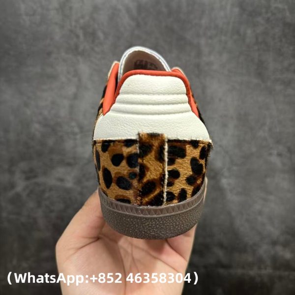 Adidas Samba OG Preloved Red Leopard Replica Sneakers