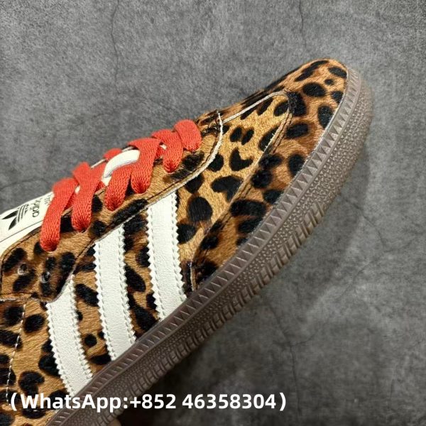 Adidas Samba OG Preloved Red Leopard Replica Sneakers