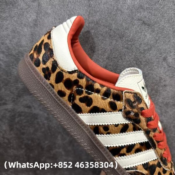 Adidas Samba OG Preloved Red Leopard Replica Sneakers