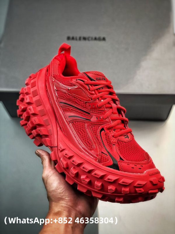 Balenciaga Defender Red Black Replica Sneakers