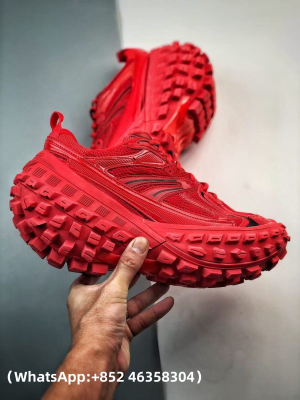 Balenciaga Defender Red Black Replica Sneakers