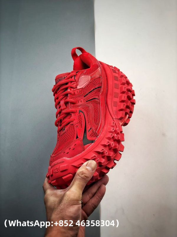 Balenciaga Defender Red Black Replica Sneakers
