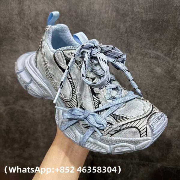 Balenciaga 3XL Light Black Blue Replica Sneakers