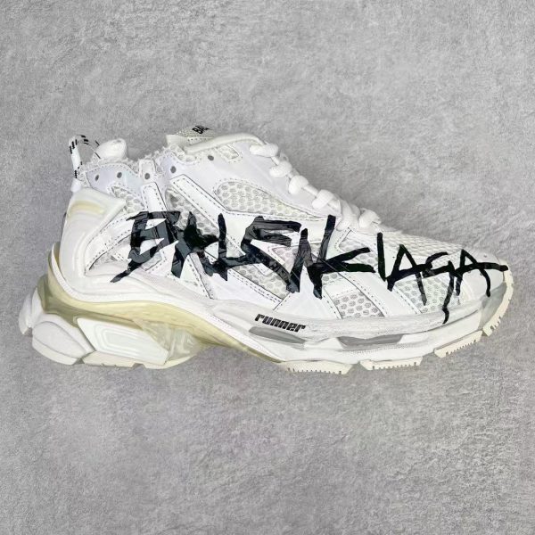 Balenciaga Runner White And Black Characters Replica Sneakers