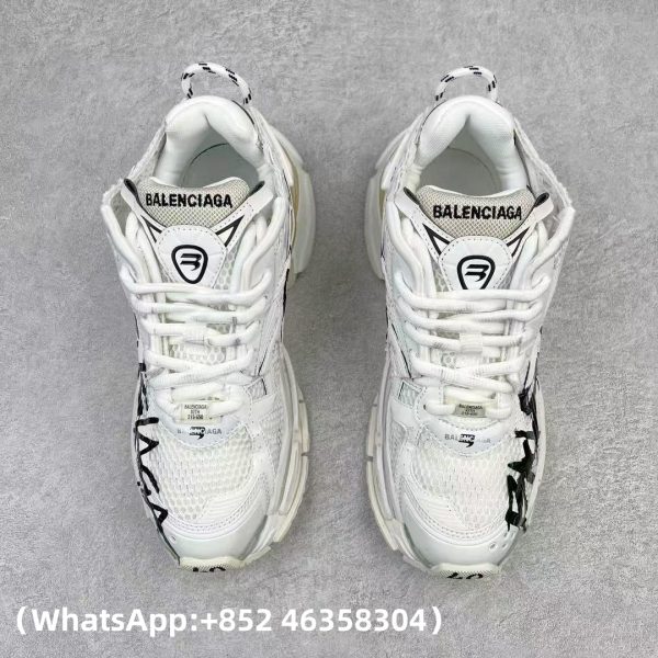 Balenciaga Runner White And Black Characters Replica Sneakers
