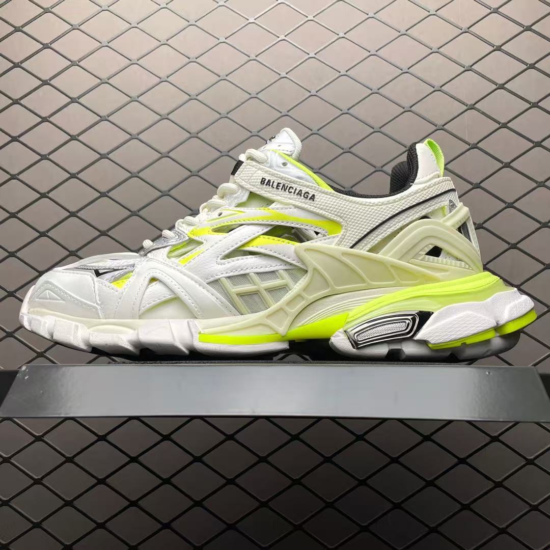 Balenciaga Track 2 Sneaker White Fluo Yellow Replica Sneakers