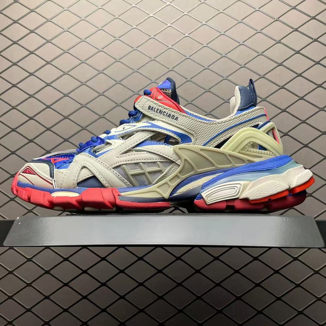 Balenciaga Track 2 Sneaker Beige Blue Replica Sneakers