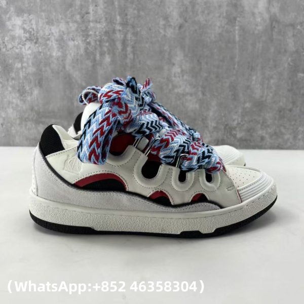 AAA+ Lanvin Leather Curb Sneakers Replica Sneakers – 1:1 Best Copy with In-Hand Photos