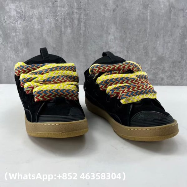 Lanvin Leather Curb Sneakers Replica Sneakers
