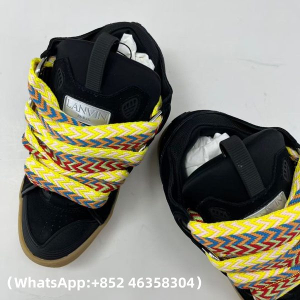 Lanvin Leather Curb Sneakers Replica Sneakers
