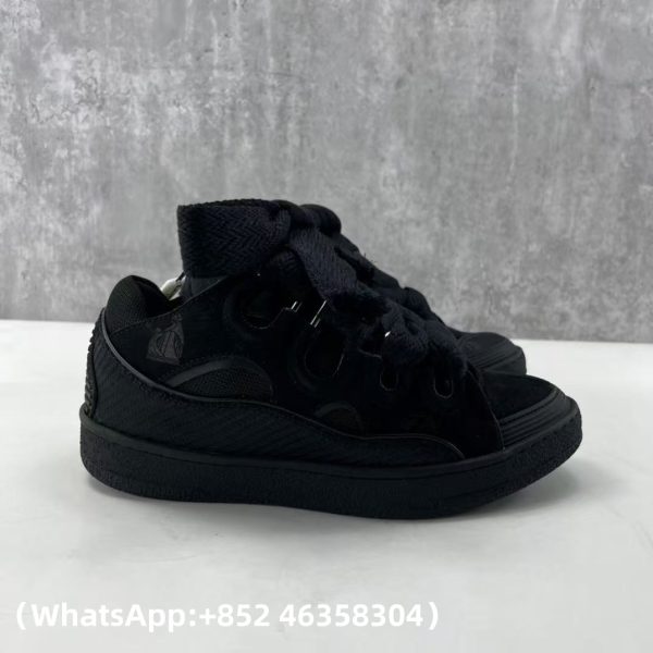 Lanvin Leather Curb Sneakers Replica Sneakers