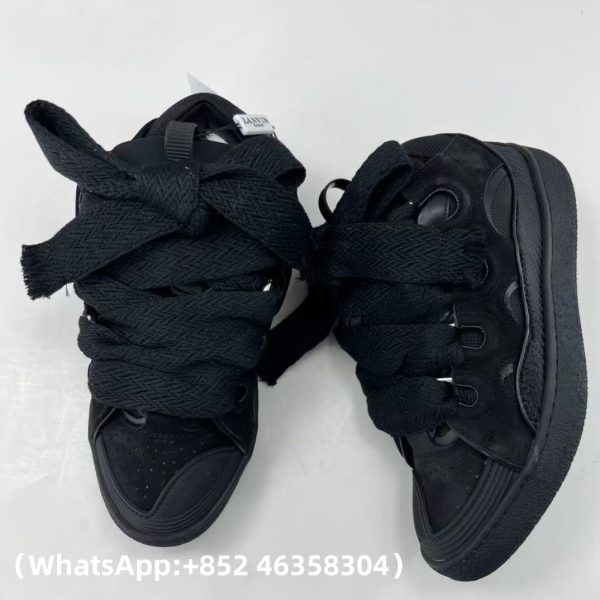 Lanvin Leather Curb Sneakers Replica Sneakers