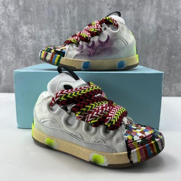Lanvin Leather Curb Sneakers Replica Sneakers