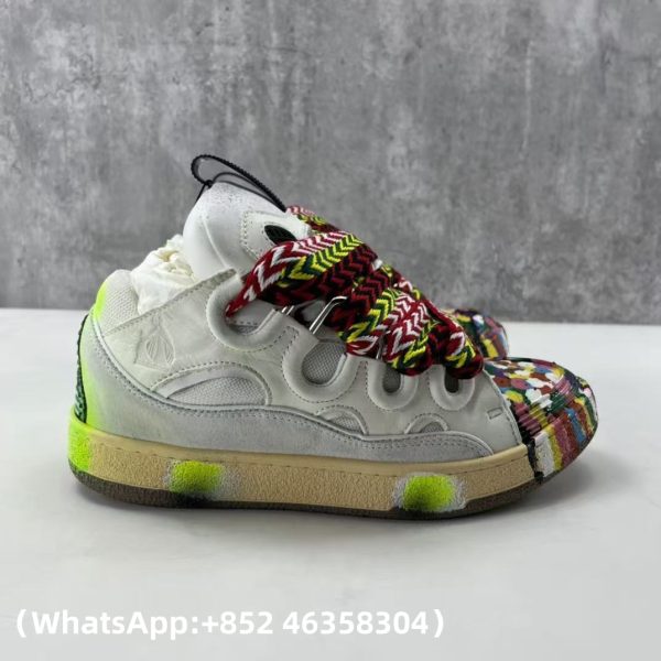 AAA+ Lanvin Leather Curb Sneakers Replica Sneakers – 1:1 Best Copy with In-Hand Photos