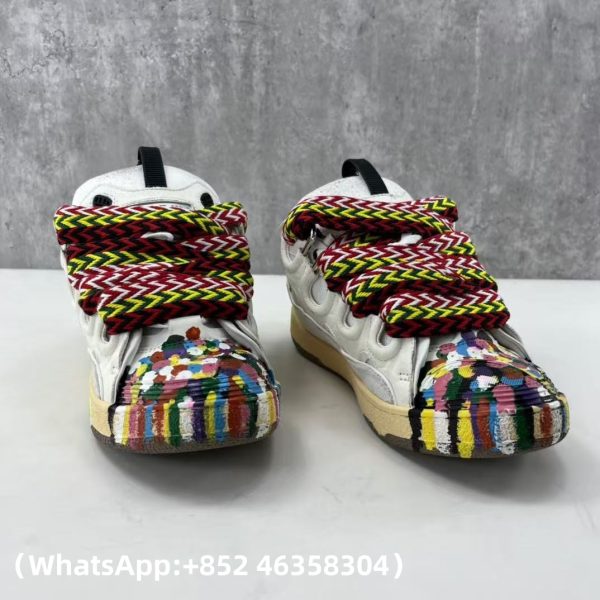 AAA+ Lanvin Leather Curb Sneakers Replica Sneakers – 1:1 Best Copy with In-Hand Photos