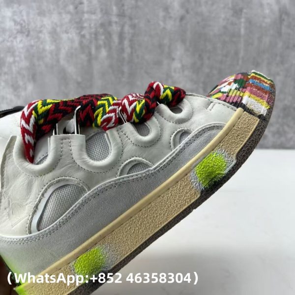 AAA+ Lanvin Leather Curb Sneakers Replica Sneakers – 1:1 Best Copy with In-Hand Photos