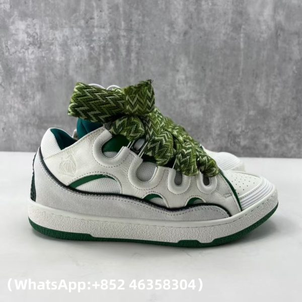 AAA+ Lanvin Leather Curb Sneakers Replica Sneakers – 1:1 Best Copy with In-Hand Photos