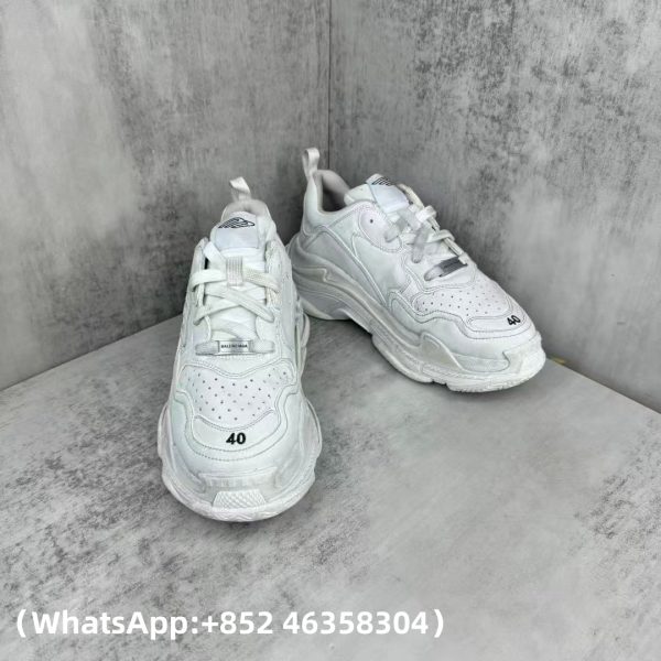 Balenciaga Triple S White Laces Replica Sneakers