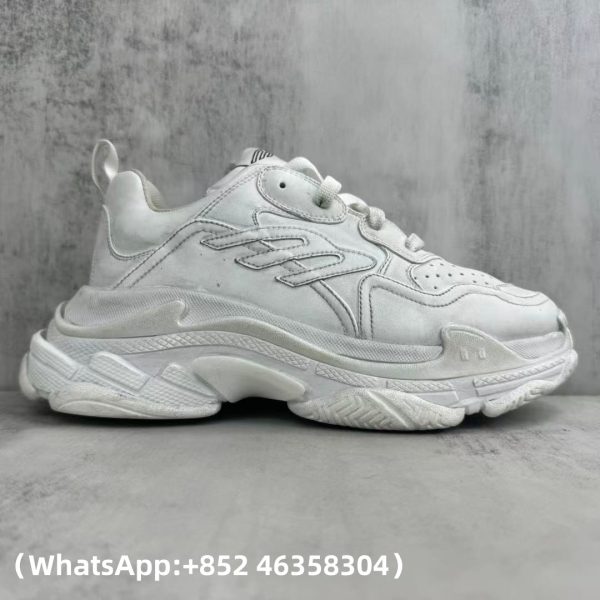 Balenciaga Triple S White Laces Replica Sneakers