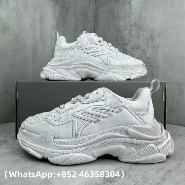 Balenciaga Triple S White Laces Replica Sneakers