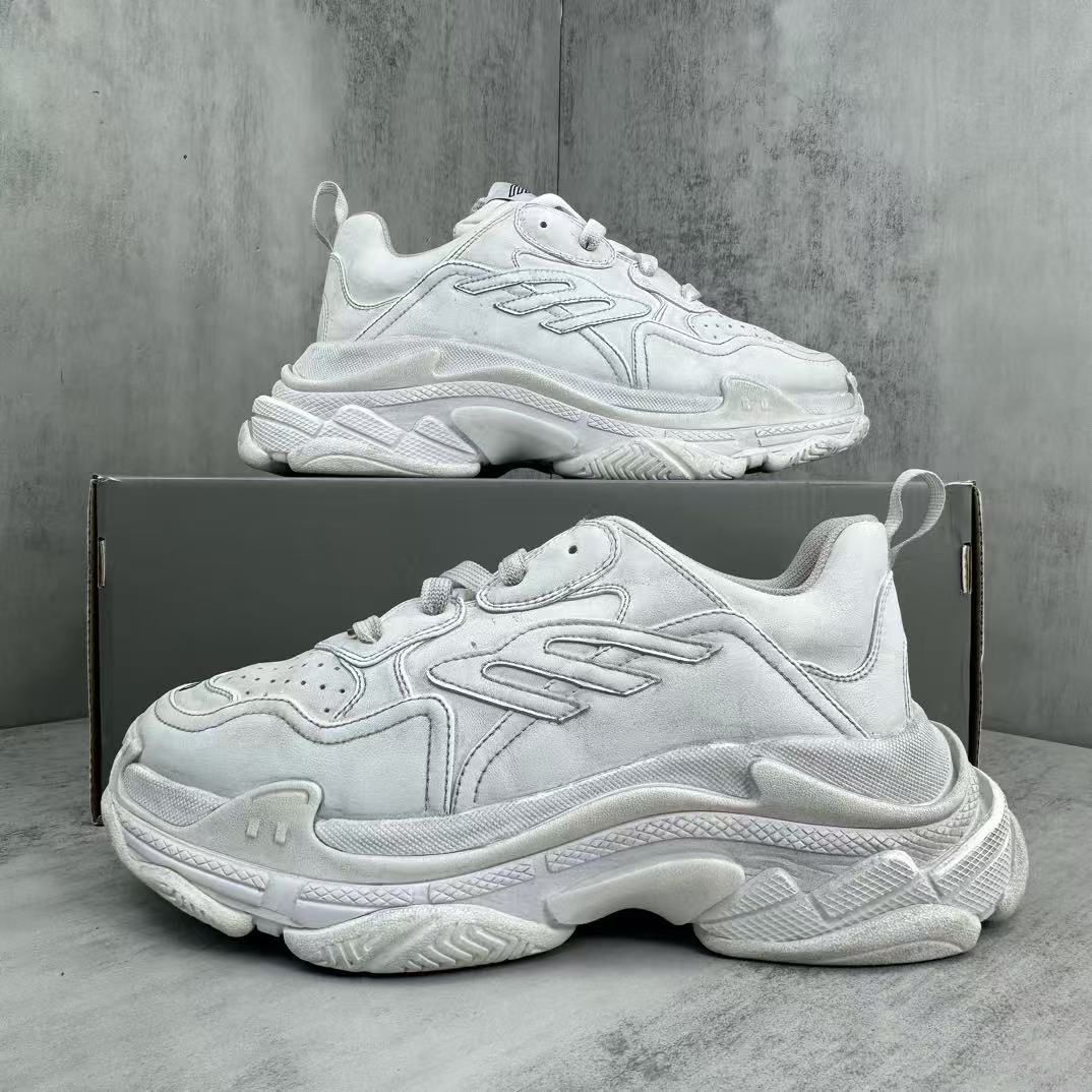 Balenciaga Triple S White Laces Replica Sneakers