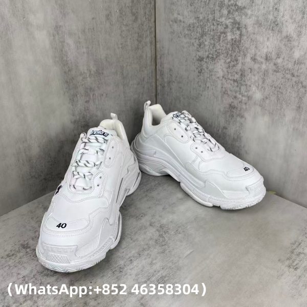 AAA+ Balenciaga Triple S Black White Graffiti Replica Sneakers – 1:1 Best Copy with In-Hand Photos