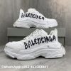 Balenciaga Triple S Black White Graffiti Replica Sneakers
